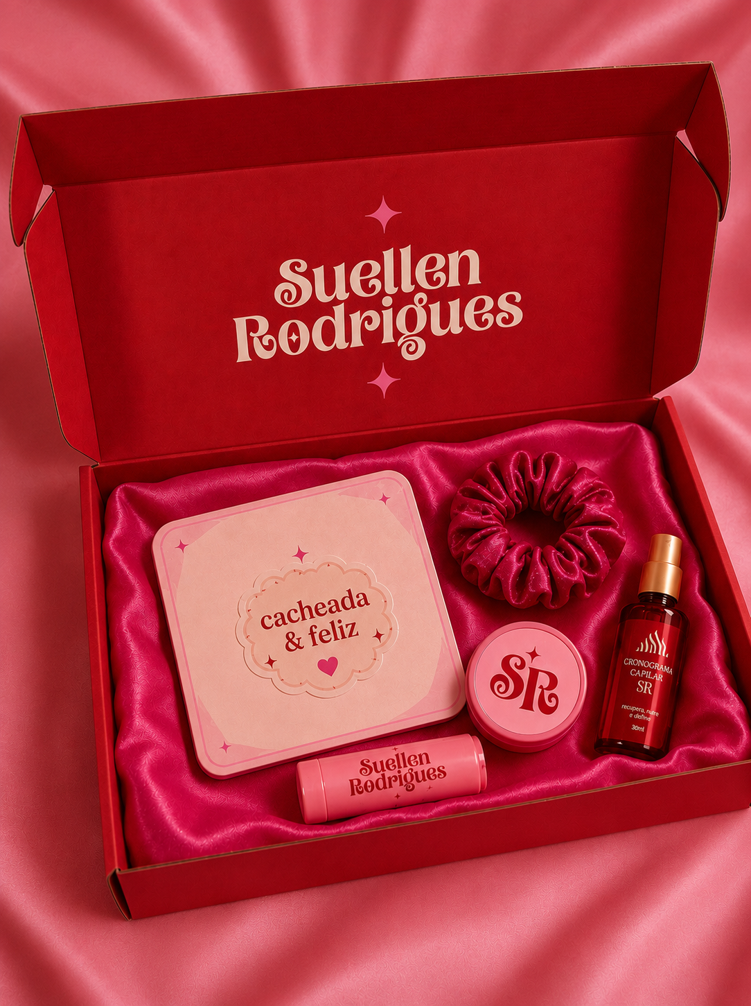 Kit de produtos capilares da marca Suellen Rodrigues