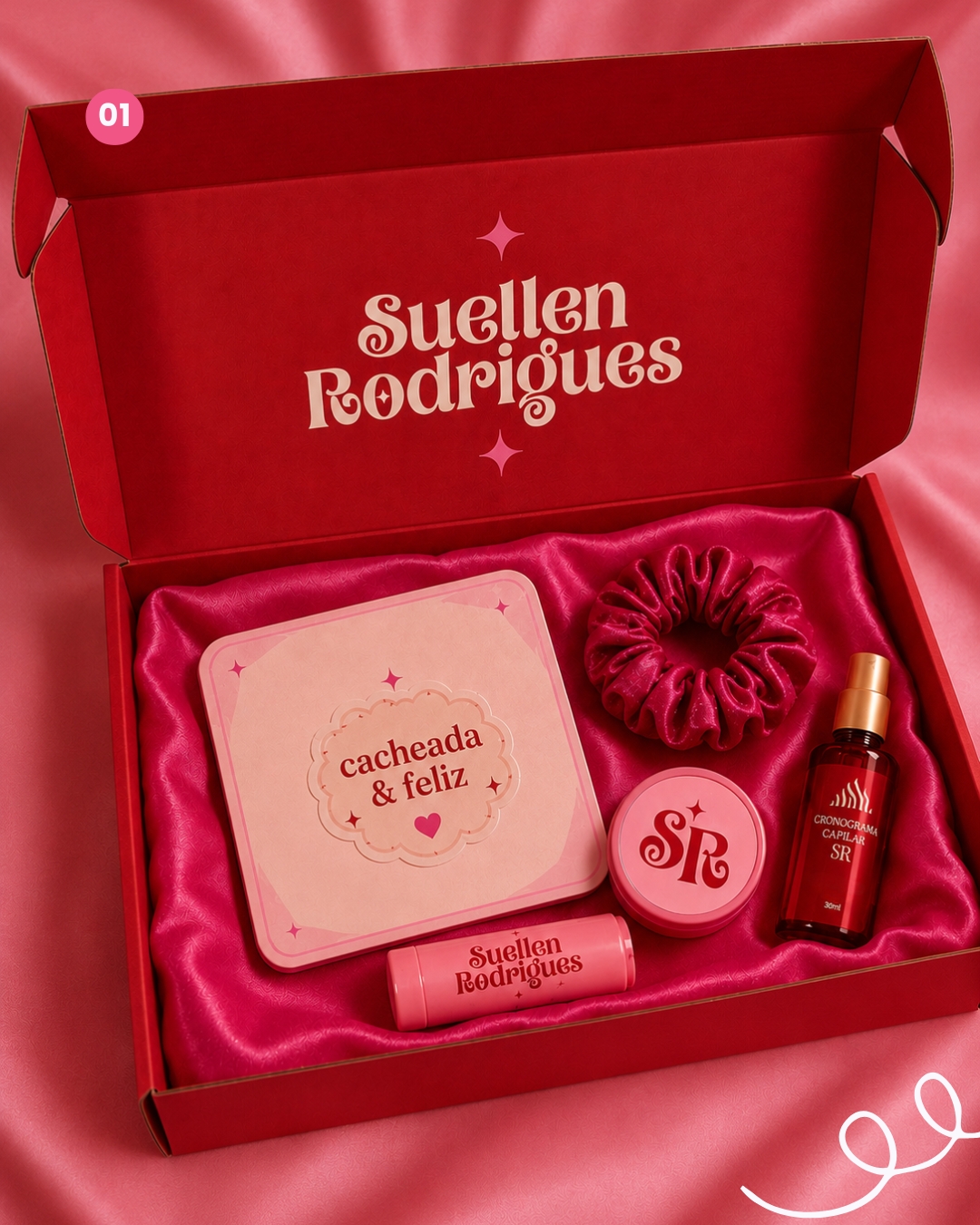 Kit de produtos capilares da marca Suellen Rodrigues